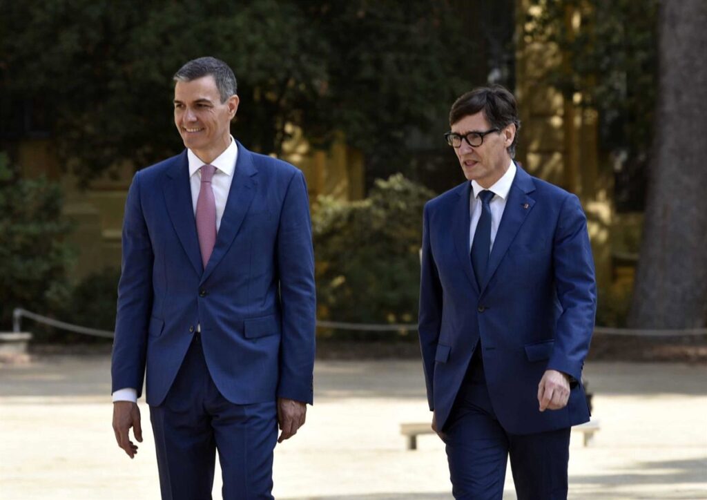 Sánchez niega que Illa se reúna con Puigdemont por presupuestos y lo enmarca en su política de "diálogo y convivencia"