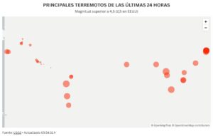 TERREMOTOS HOY | Terremotos hoy, 15 de septiembre: consulta dónde ha habido sismos y su escala en España y resto del mundo, en tiempo real | elperiodico.com