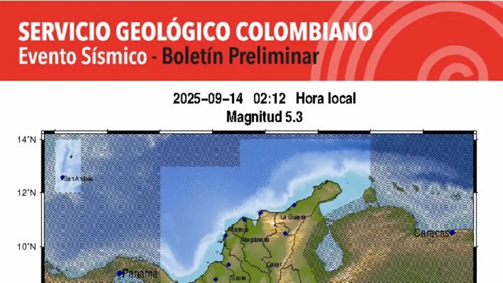 Temblor hoy en Colombia | Reportan nuevo sismo en Antioquia en la madrugada de este 14 de septiembre; epicentro, magnitud y profundidad