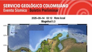 Temblor hoy en Colombia | Reportan nuevo sismo en Antioquia en la madrugada de este 14 de septiembre; epicentro, magnitud y profundidad