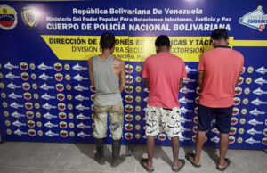Tres hombres fueron capturados por destrozos a una vivienda en Puerto Cabello