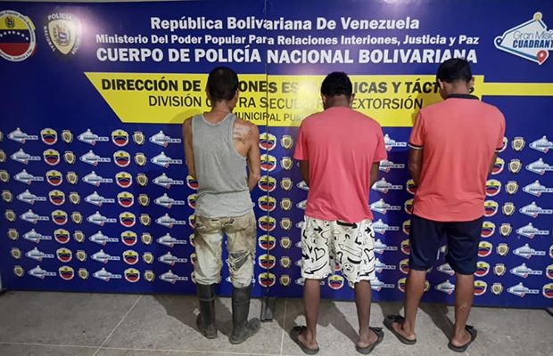 Tres hombres fueron capturados por destrozos a una vivienda en Puerto Cabello