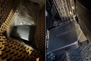 Un hombre pagó 23 dólares por una caja de PC en una subasta. Descubrió en su interior una CPU de 24 núcleos y una RTX 3080 Ti