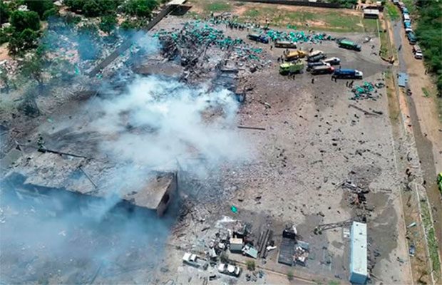 Una veintena de afectados por explosión en una fábrica de fuegos artificiales en Zulia