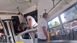 les pegó una cachetada a cada una y les quitó sus bolsos
