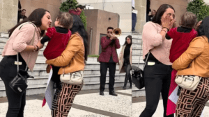 ‘Mi hermana, mi mamá y mi bebé felices’