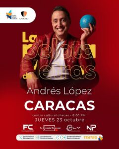 Andrés López trae «La Pelota de Letras» a Caracas