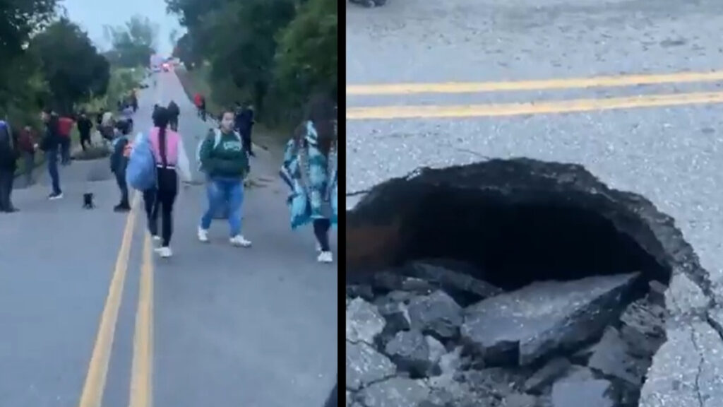 Atentos | vía Bucaramanga - Bogotá está totalmente cerrada, el corredor nacional se abrió en pedazos en varios tramos: en videos la pérdida de banca