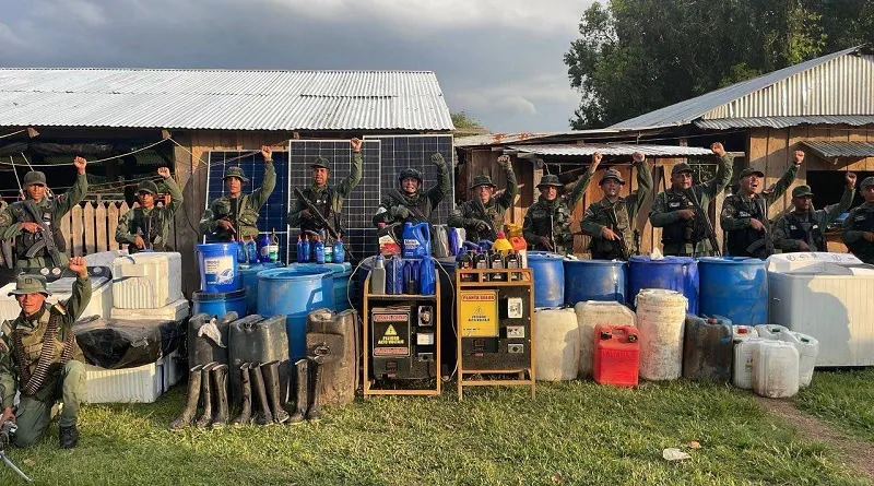 Campamento de narcotráfico es destruido en el estado Apure