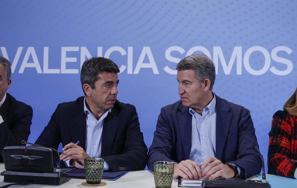 Cargos del PP dan por "amortizado" a Mazón aunque Feijóo no forzará su salida por ahora y esperará a las elecciones