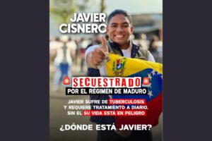 Denuncian detención arbitraria del activista Javier Cisneros