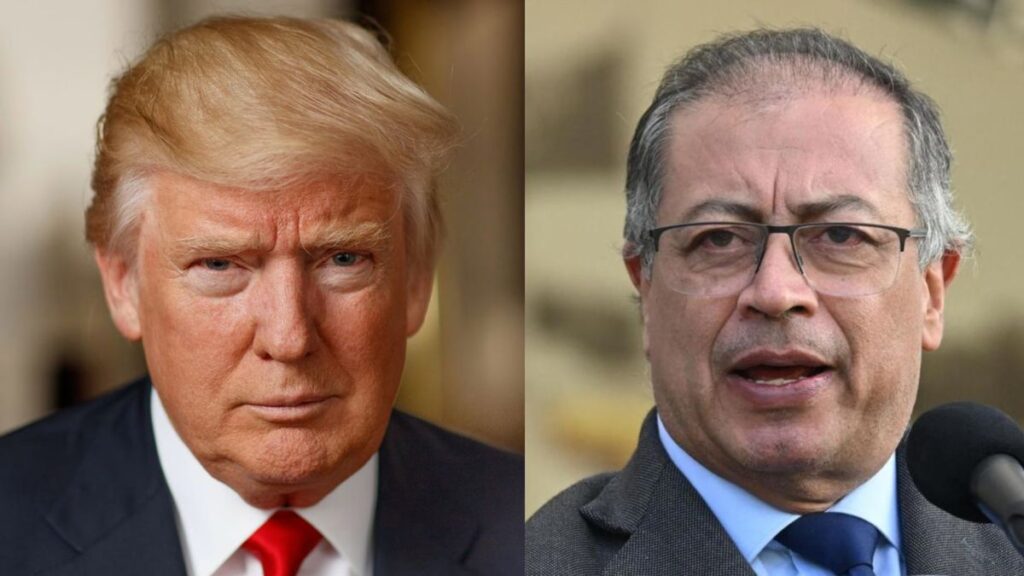 Donald Trump acusó a Gustavo Petro de ser un matón que fabrica muchas drogas