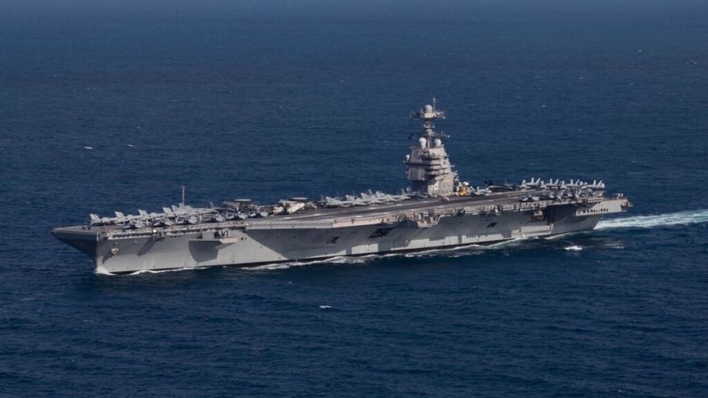 EEUU envía el portaaviones más grande del mundo cerca de las costas de Venezuela