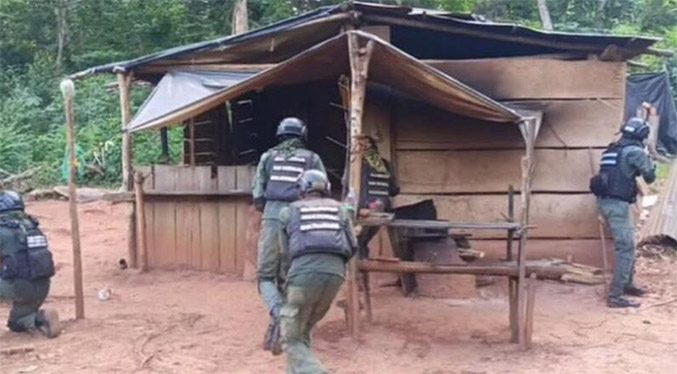 FANB desmantela un campamento de minería ilegal en Bolívar