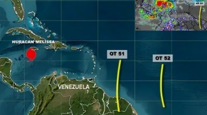 Inameh alerta que ondas tropicales 51 y 52 se acercan a costas del país
