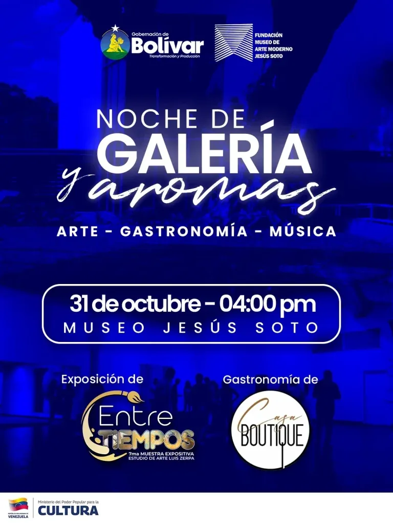 Noche artística en el Museo Jesús Soto en Ciudad Bolívar