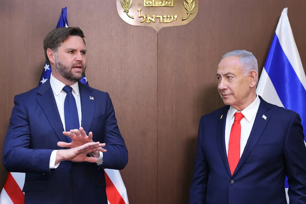 Vance se reúne con Netanyahu y reitera el compromiso de EEUU de desarmar a Hamas y reconstruir Gaza