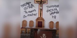 Vándalos profanan iglesia en Guárico y amenazan a sacerdote