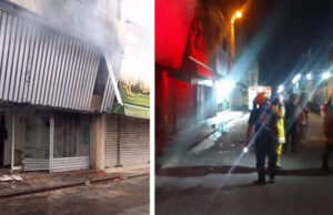 Zapatería se quemó en el centro de Punto Fijo