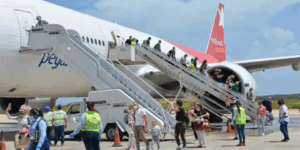 468 turistas rusos llegaron a Margarita en vuelo chárter desde Moscú, informado por Mintur