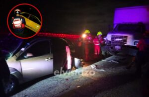 Al menos dos adultos y dos menores lesionados en colisión múltiple con vehículo accidentado en Bajo Hondo
