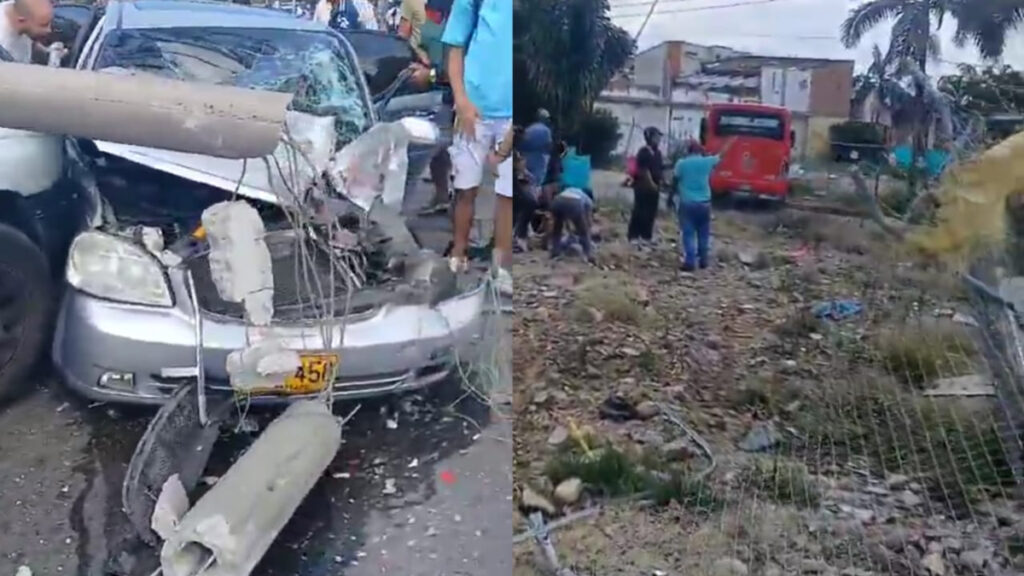 Aparatoso accidente en Robledo, Medellín: volqueta chocó contra varios vehículos