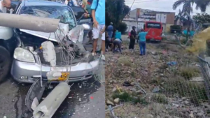 Aparatoso accidente en Robledo, Medellín: volqueta chocó contra varios vehículos