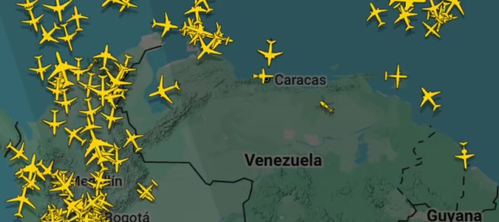 Así ha estado el espacio aéreo de Venezuela tras la alerta de EEUU - AlbertoNews