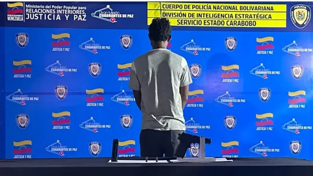 Capturado por porte ilícito de arma de fuego en Valencia