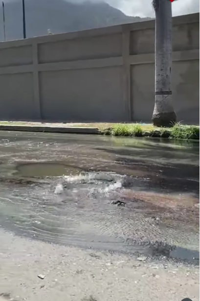 Caraballeda sumida en aguas negras