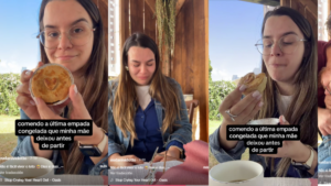 Comió la última empanada que preparó su mamá antes de morir y el video emocionó a miles en las redes sociales