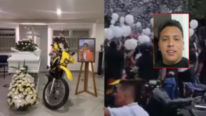 Como si fuera un héroe despidieron a alias Chom, reconocido fletero de Medellín que fue abatido en enfrentamiento con la Policía tras robar una moto