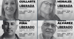 Cuatro presos políticos excarcelados tras audiencia nocturna en Caracas