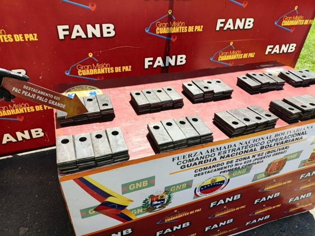 Detenidos por contrabando de material estratégico en Bolívar