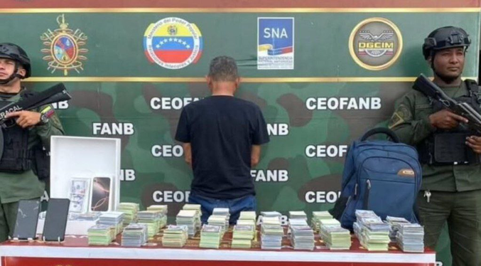 Detienen a hombre con más de 10 mil dólares falsos en Táchira