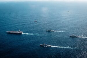 EEUU divulga primeras imágenes del portaviones Gerald Ford muy cerca del Caribe