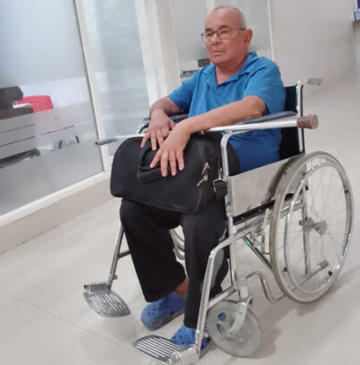 El mayor Luis Contreras necesita de  la solidaridad de todos