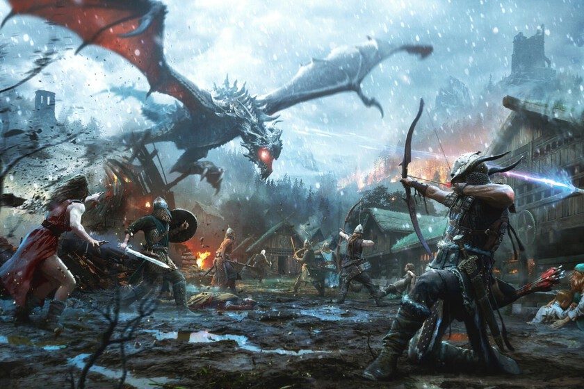 El teletrabajo se vuelve más surrealista con este jugador que asiste a reuniones y responde correos mientras esquiva dragones en Skyrim
