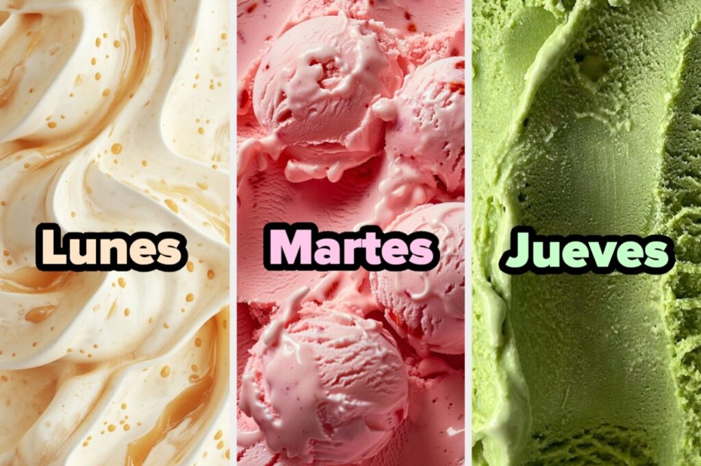 Elige entre estos helados y sabré exactamente qué día de la semana naciste