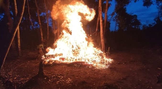 FANB destruye estructura de minería ilegal en Amazonas