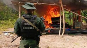 FANB destruye materiales de minería ilegal en Amazonas