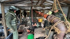 FANB elimina campamento de minería ilegal de oro en Bolívar