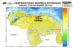Inameh alerta nuevas lluvias y descargas eléctricas en varios estados del país este #15Nov