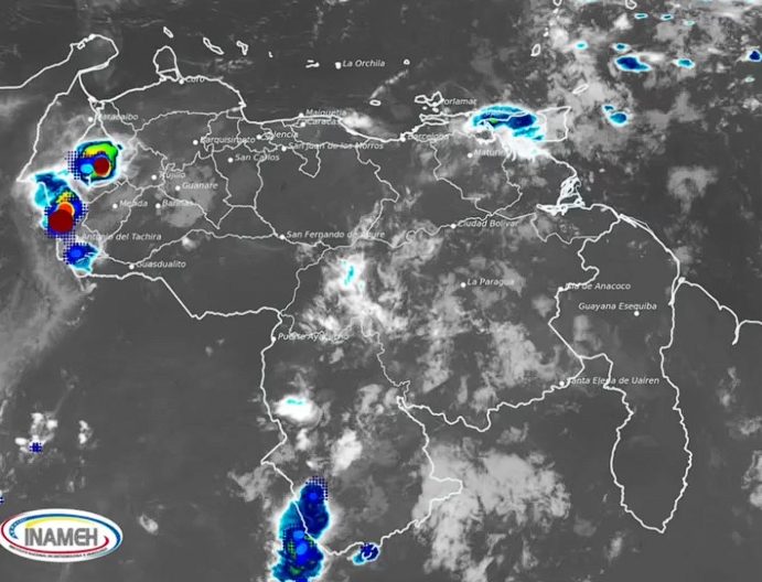 Inameh pronosticó otra jornada con lluvias dispersas para este sábado #8Nov