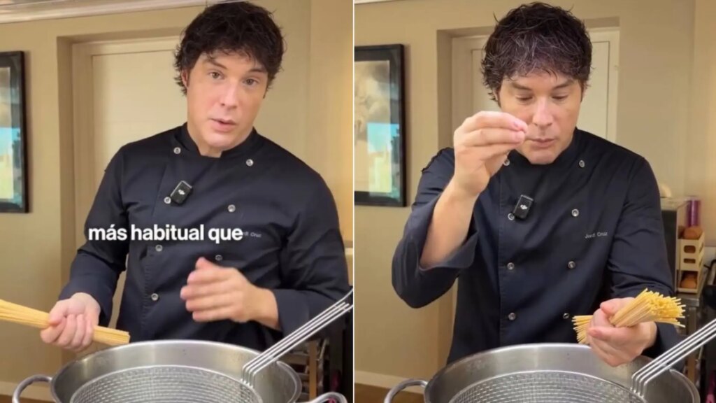 Jordi Cruz advierte del "error garrafal" al cocer la pasta: "No lo hagáis jamás"