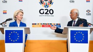La UE busca aprovechar el vacío de poder que ha dejado Washington con su boicot al G20 para impulsar su agenda | elperiodico.com