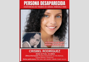 Madre reanuda la búsqueda de su hija desaparecida en la tragedia de Vargas