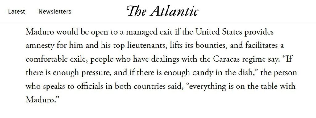 Tha atlantic Maduro