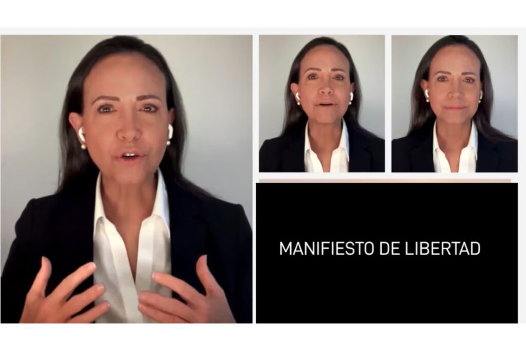 María Corina Machado presenta su "Manifiesto de Libertad" para Venezuela