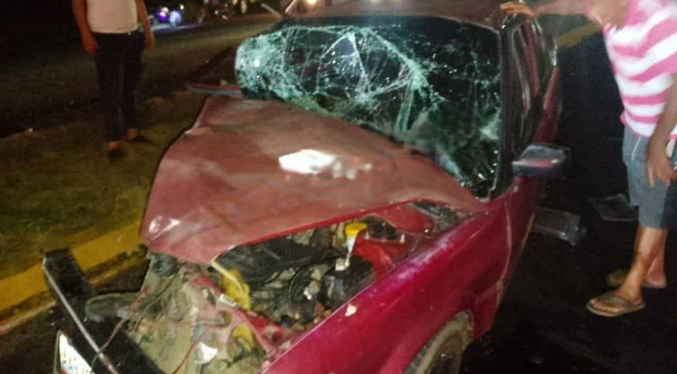 Mueren mujer y su bebé en brutal choque en la C-1 en Maracaibo